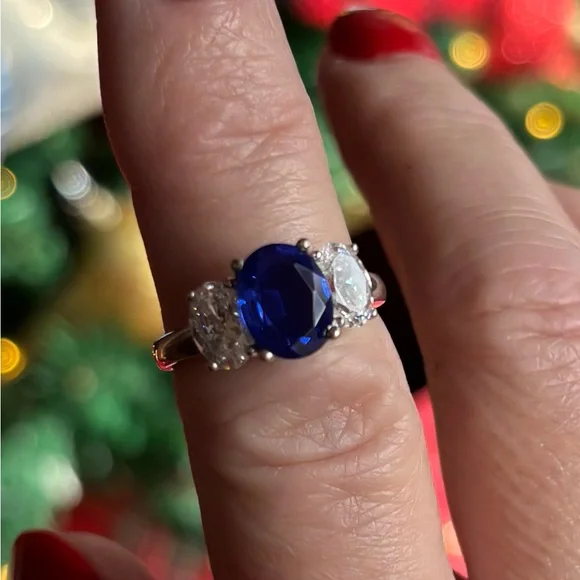 14k WG Blue Spinel Ring - Picture 13 of 15